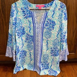 Lilly Pulitzer 3/4 sleeve top, never worn